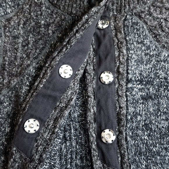 Prana Angelica Duster Cardigan Long Gray Knit sz XL - Picture 9 of 10